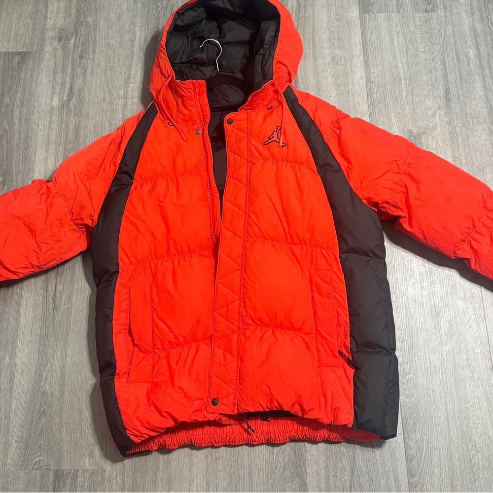 Air Jordan Orange Puffer Jacket